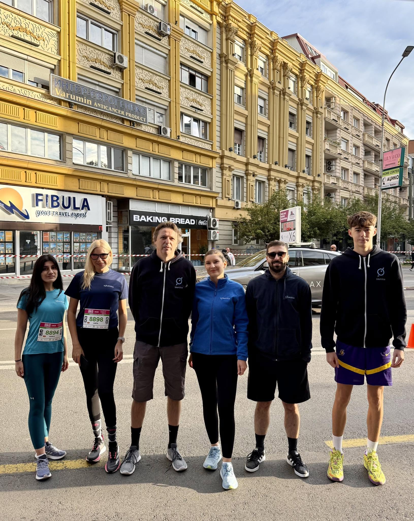 Team Sourcico at the 2025 Skopje Marathon!